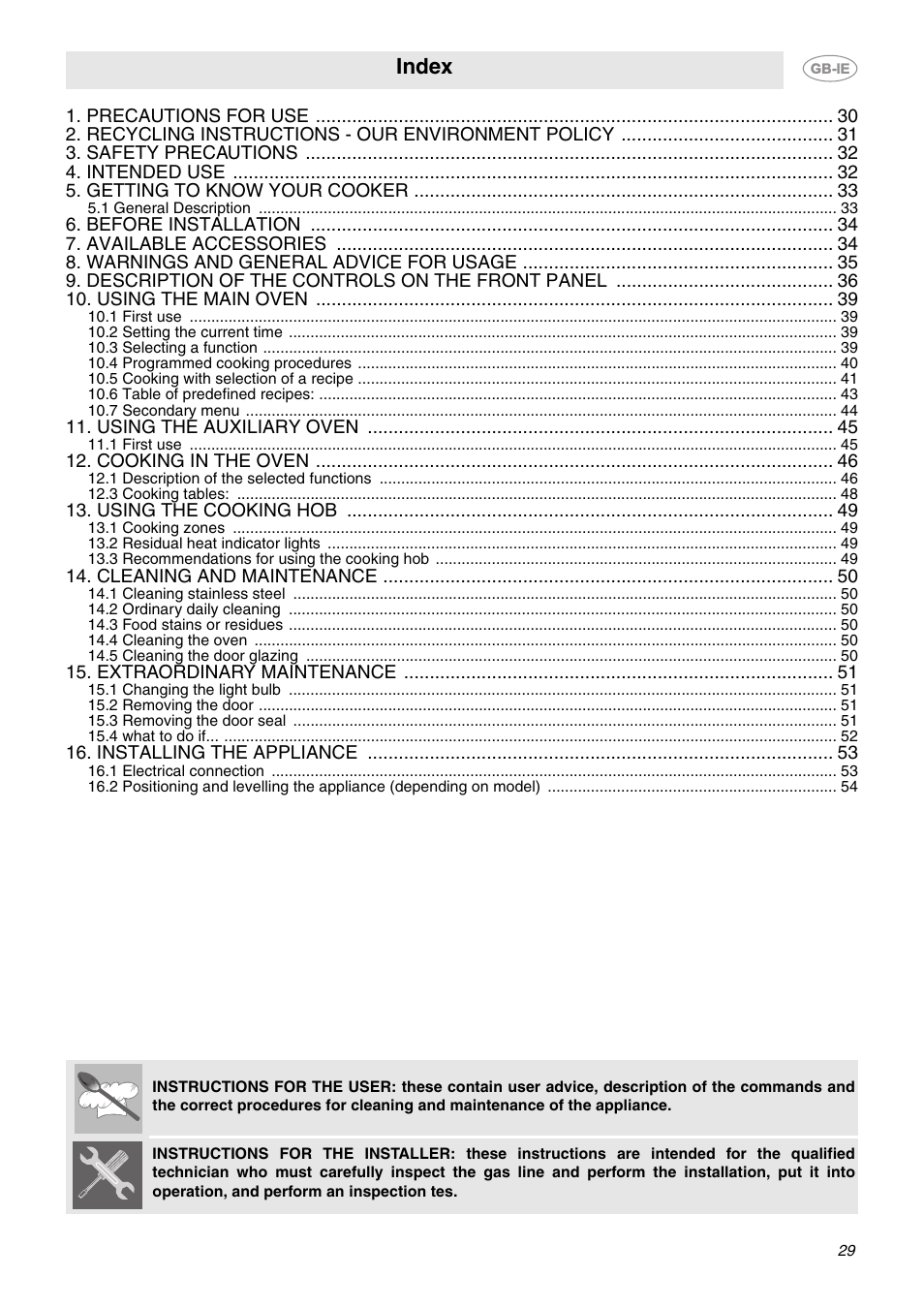 Smeg CE92CMX User Manual | 26 pages