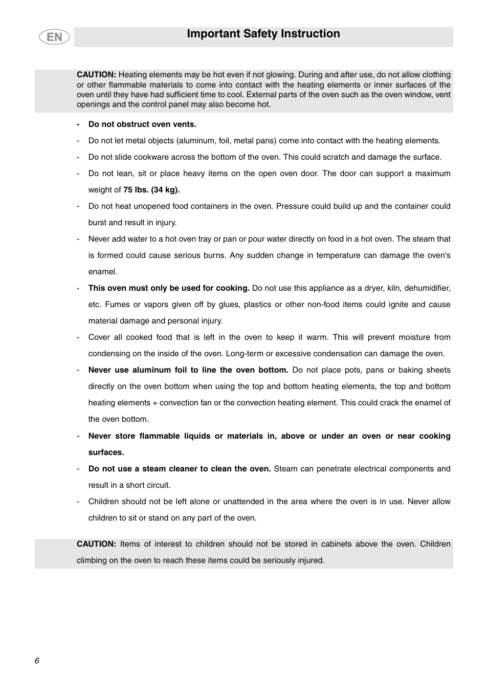 Important safety instruction | Smeg SC712U User Manual | Page 4 / 28