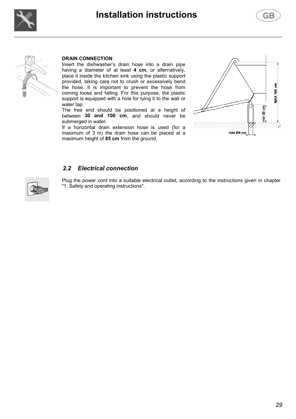 Installation instructions | Smeg DW612ST User Manual | Page 6 / 27