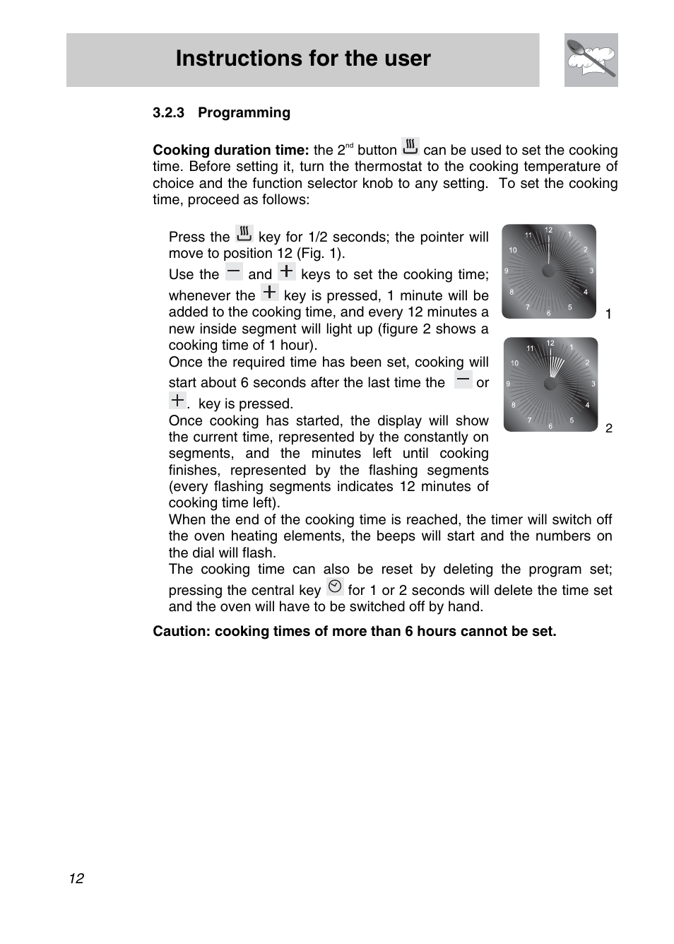 Instructions for the user | Smeg SCA708X User Manual | Page 10 / 28