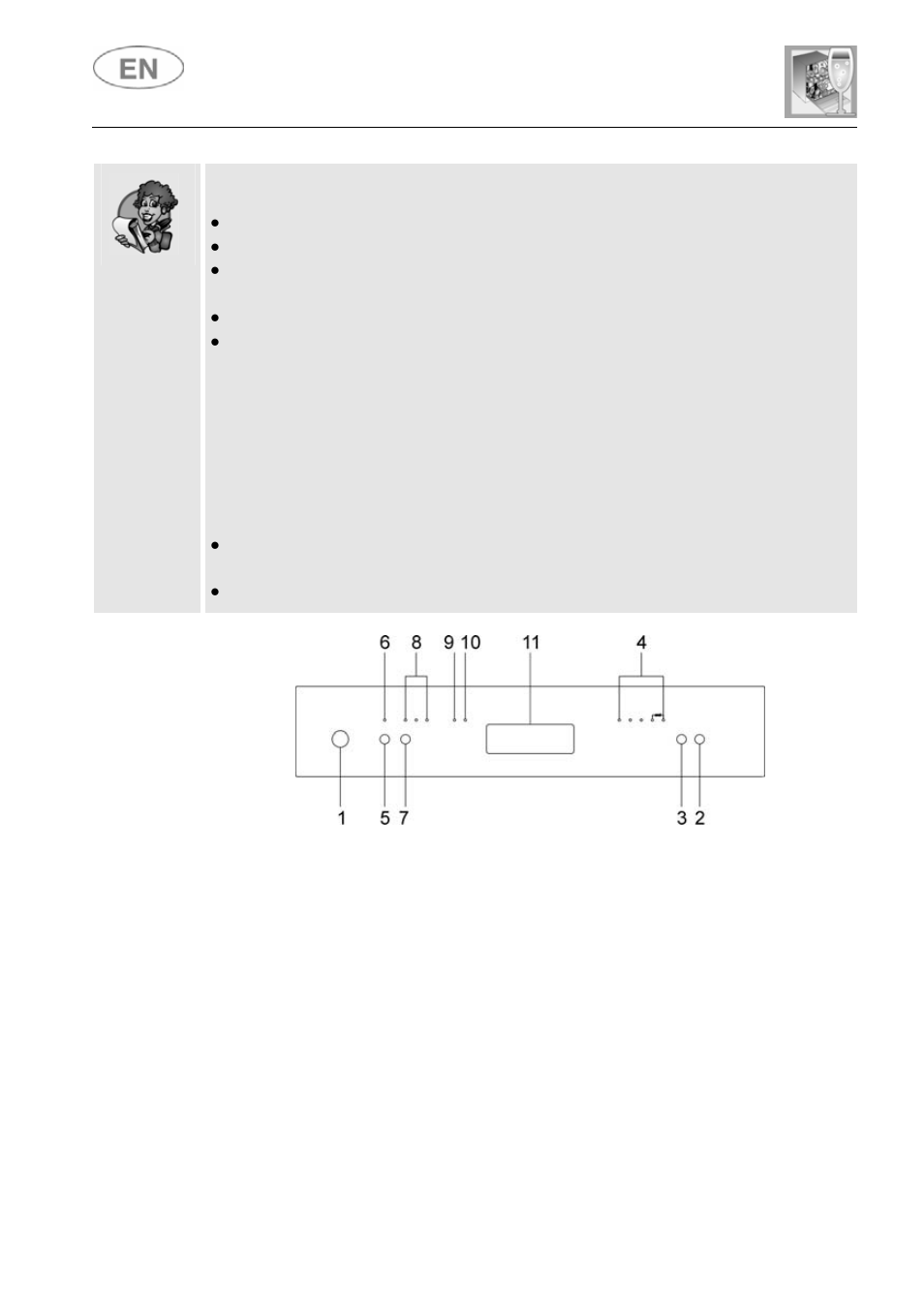 User instructions | Smeg LVF649B User Manual | Page 15 / 36