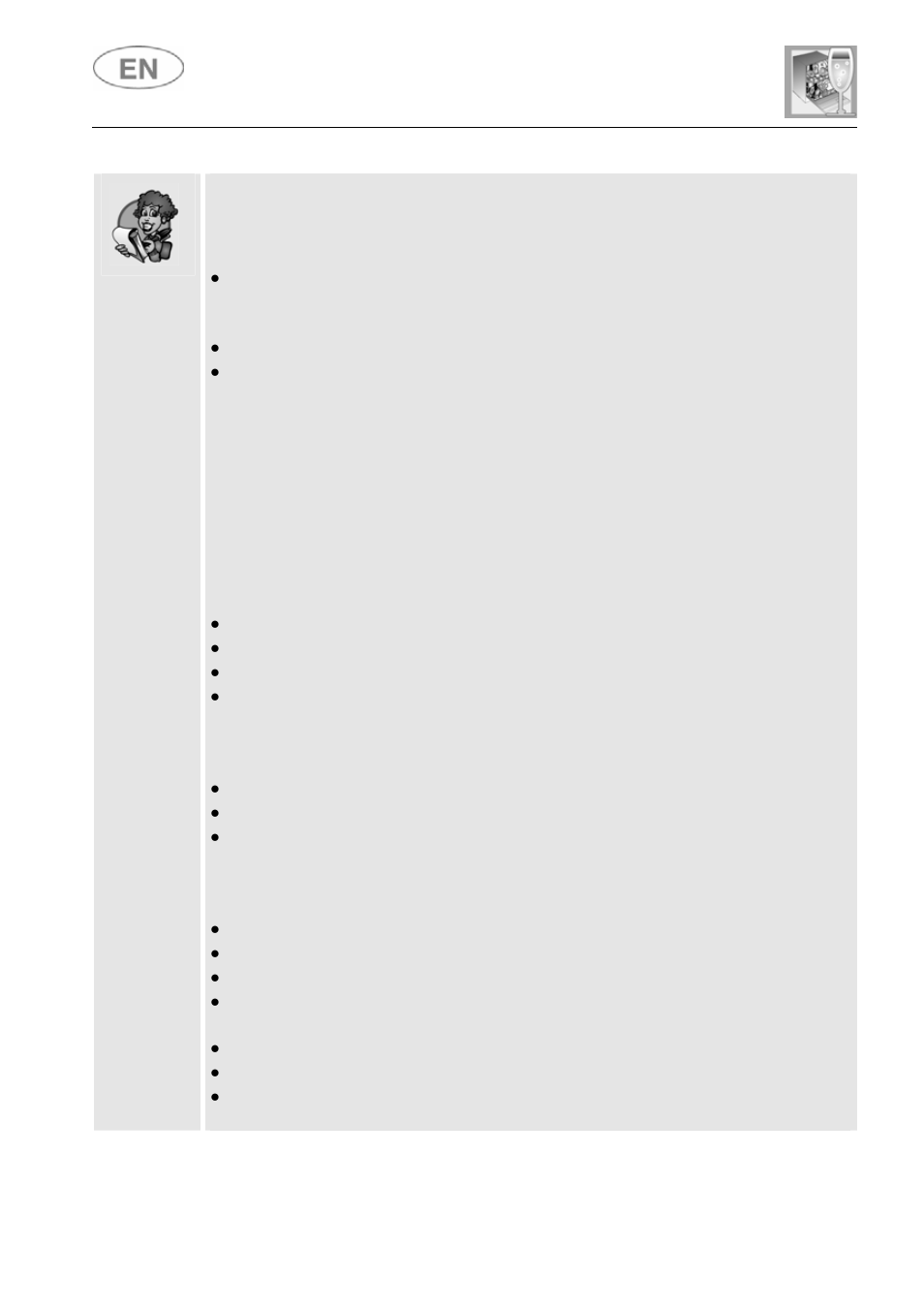 User instructions | Smeg LVF649B User Manual | Page 31 / 36