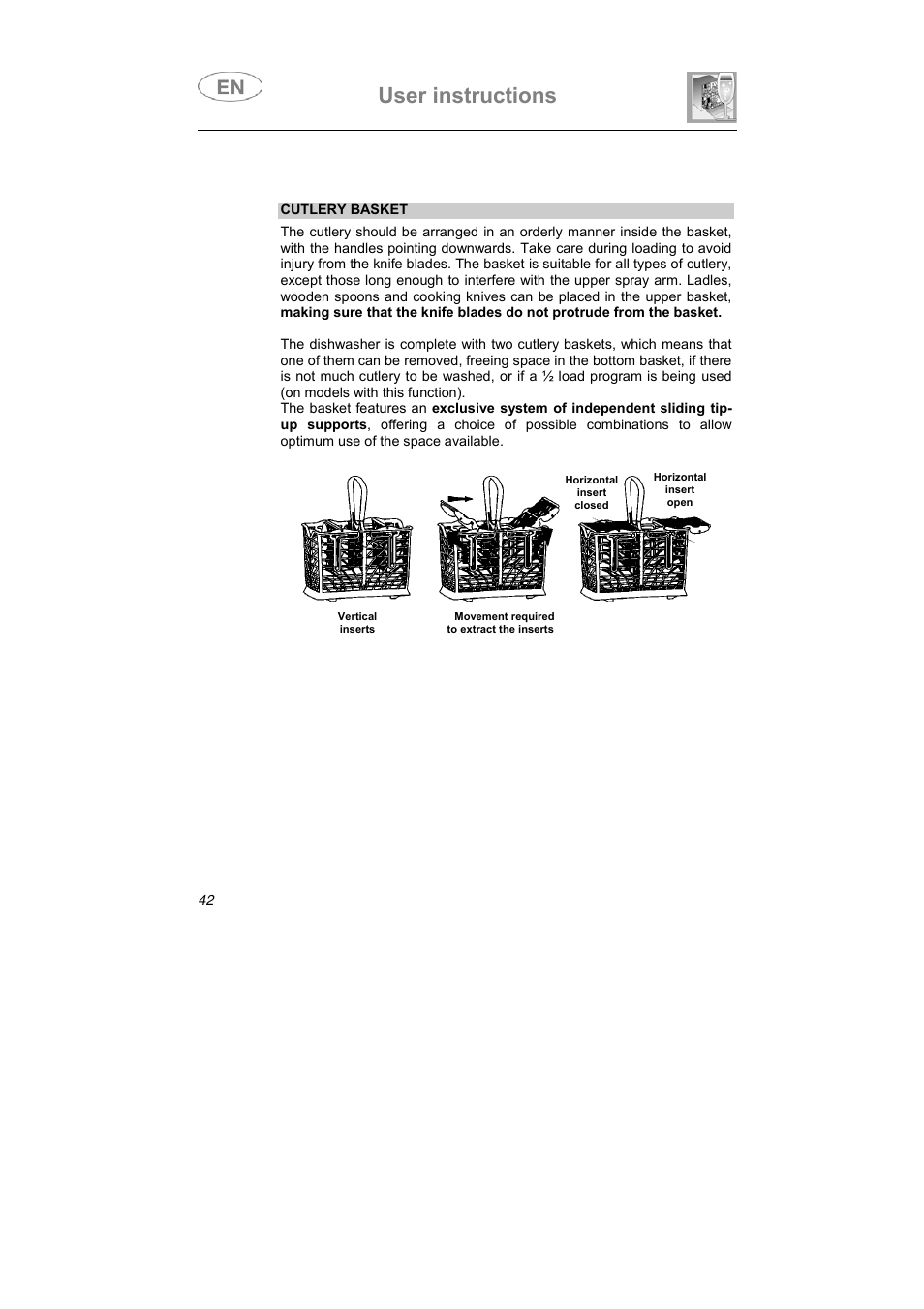 User instructions | Smeg APL12-1 User Manual | Page 27 / 36