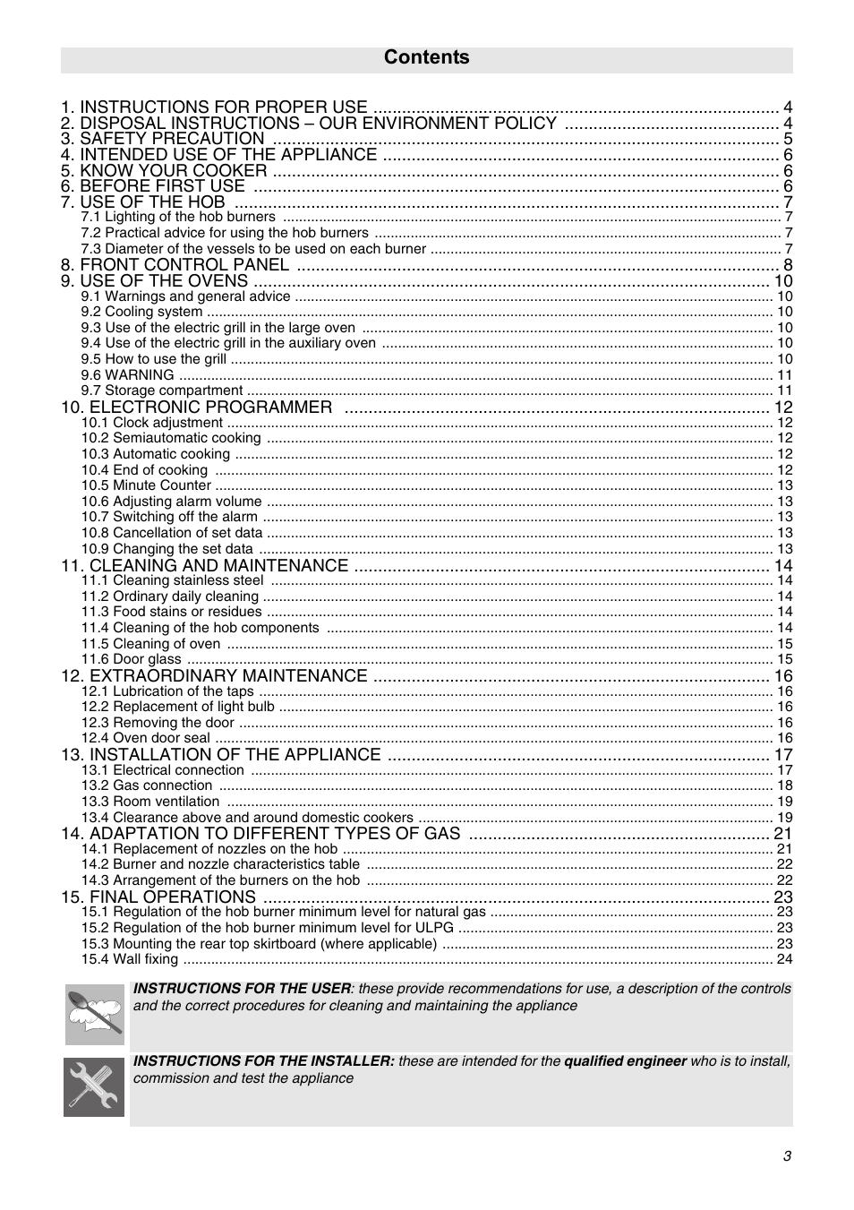 Smeg SA92MFX5 User Manual | 24 pages