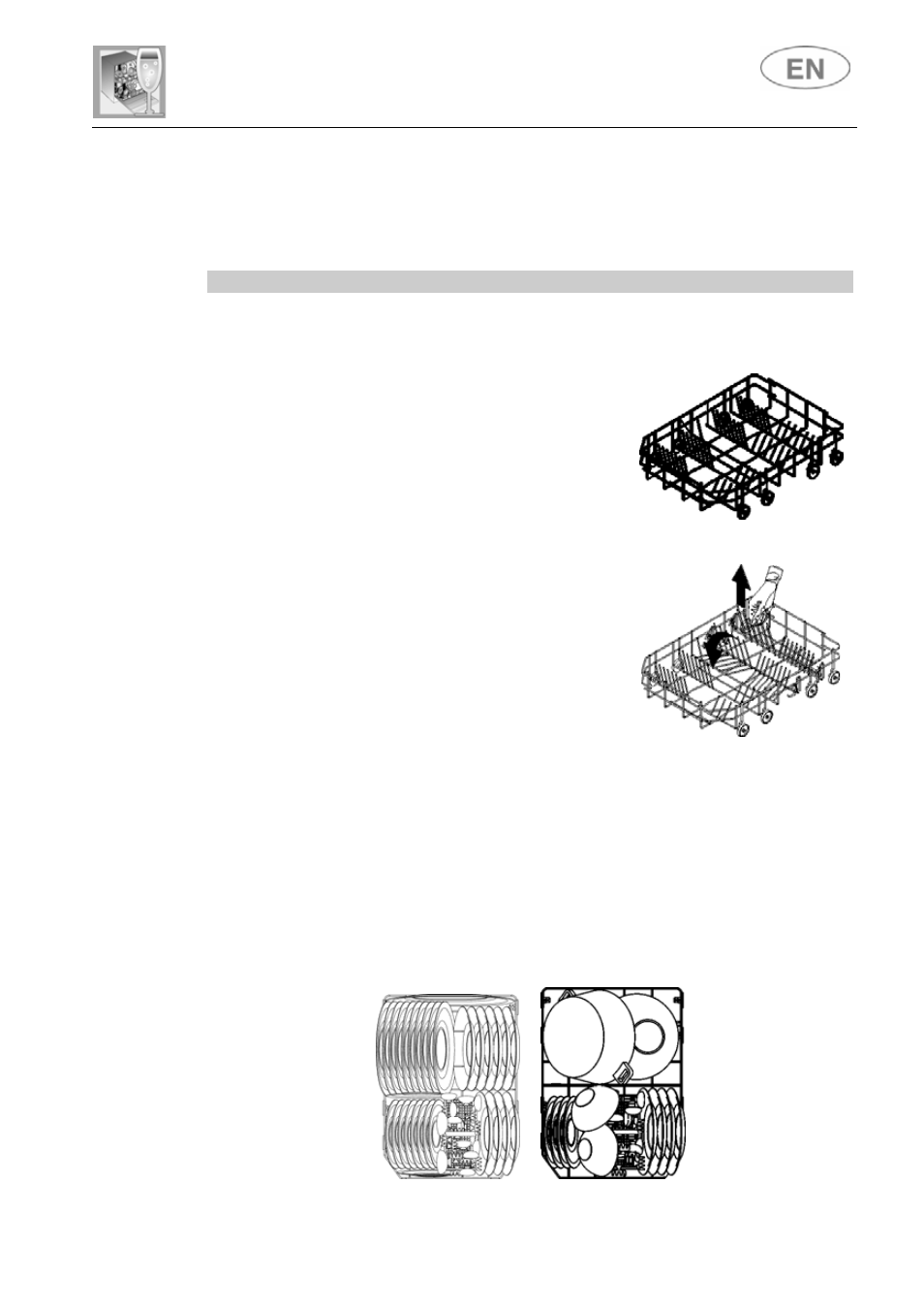 4 using the baskets, User instructions, Loading the lower basket | Smeg DF41-7 User Manual | Page 22 / 31