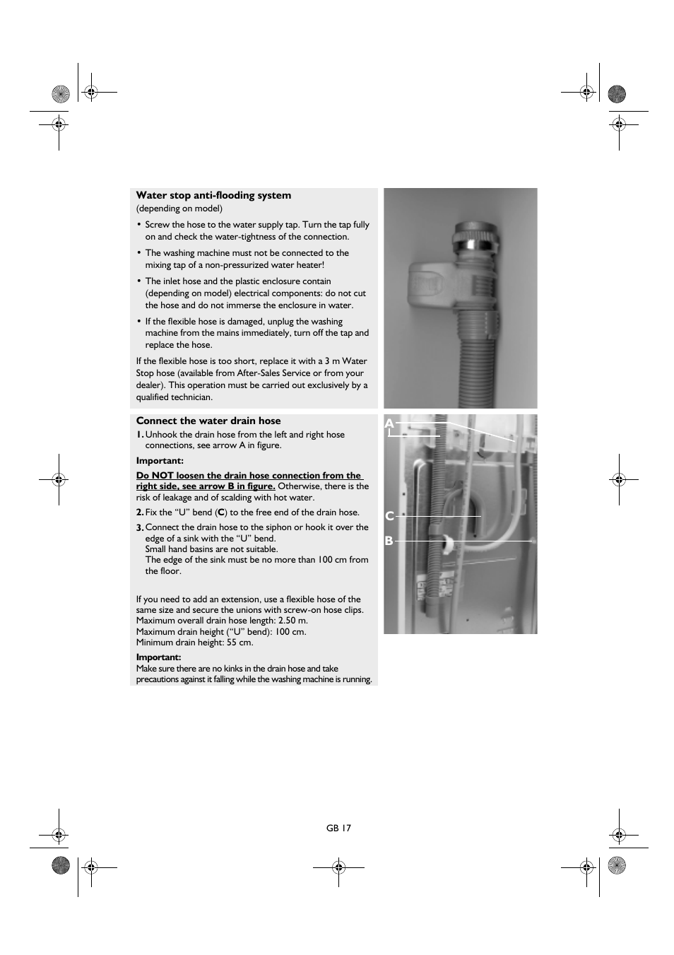 Ab c | Smeg K600TL User Manual | Page 17 / 20