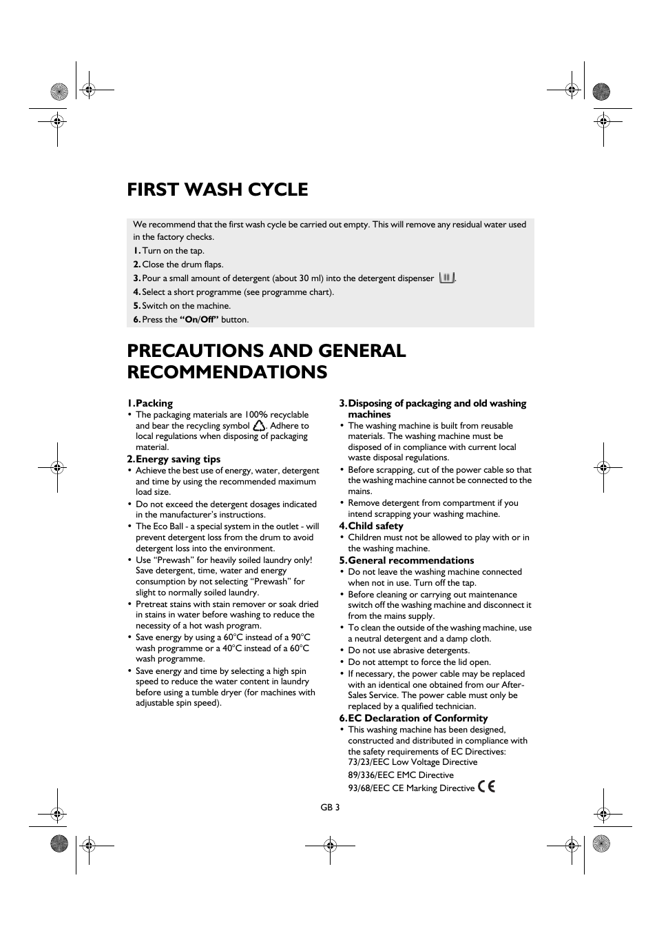 Smeg K600TL User Manual | Page 3 / 20