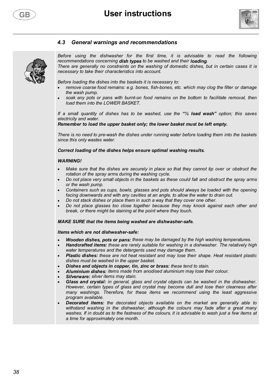 User instructions | Smeg SA682X User Manual | Page 15 / 25