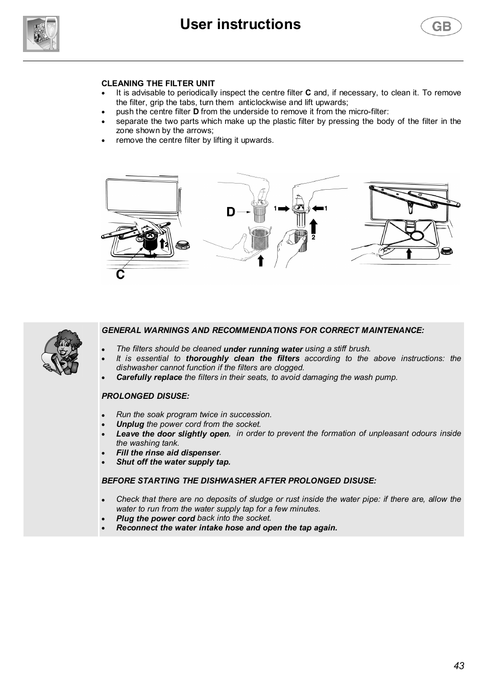 User instructions | Smeg SA682X User Manual | Page 20 / 25