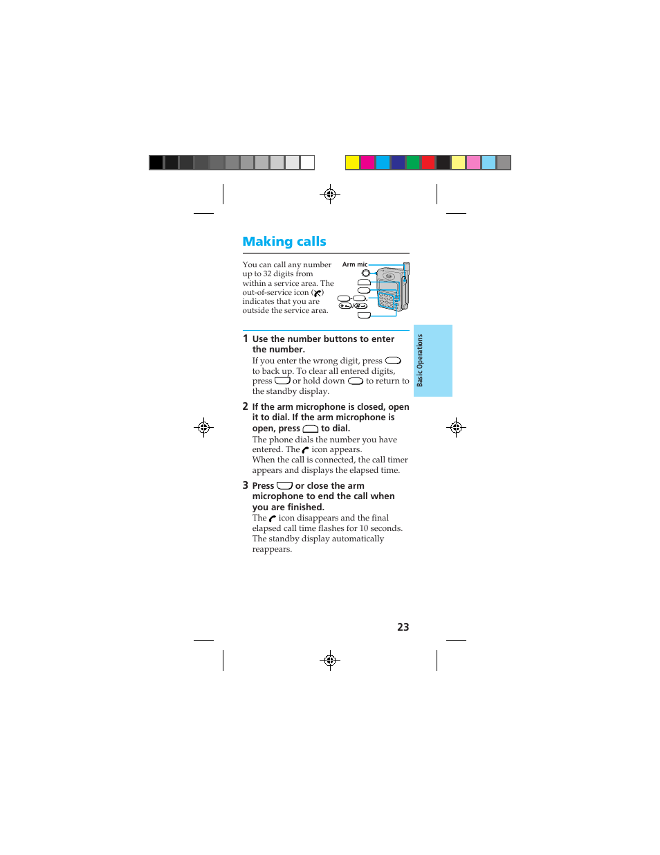 Making calls | Sony CMD-Z100 User Manual | Page 23 / 100
