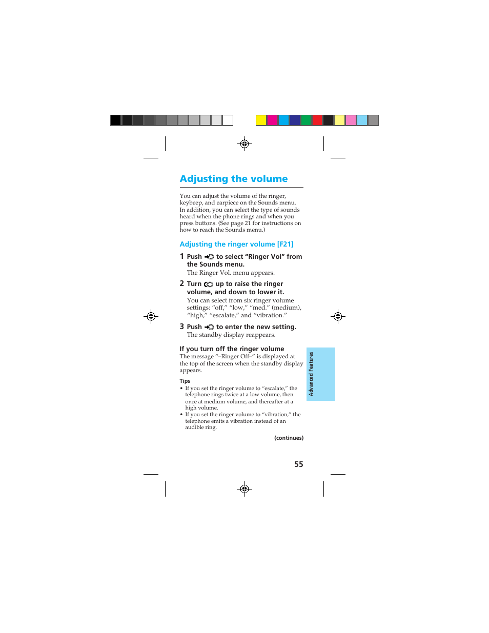 Adjusting the volume | Sony CMD-Z100 User Manual | Page 55 / 100