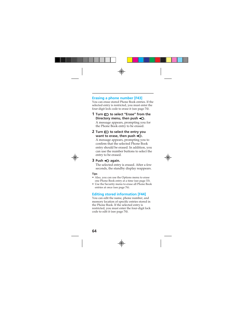 Sony CMD-Z100 User Manual | Page 64 / 100