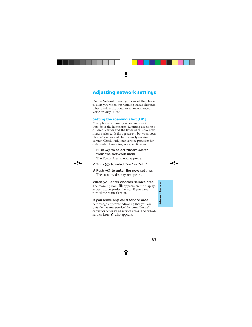 Adjusting network settings | Sony CMD-Z100 User Manual | Page 83 / 100