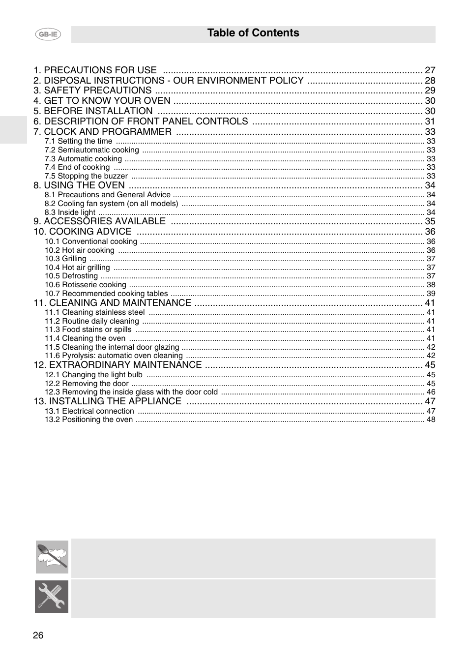 Smeg FP850APZ User Manual | 23 pages