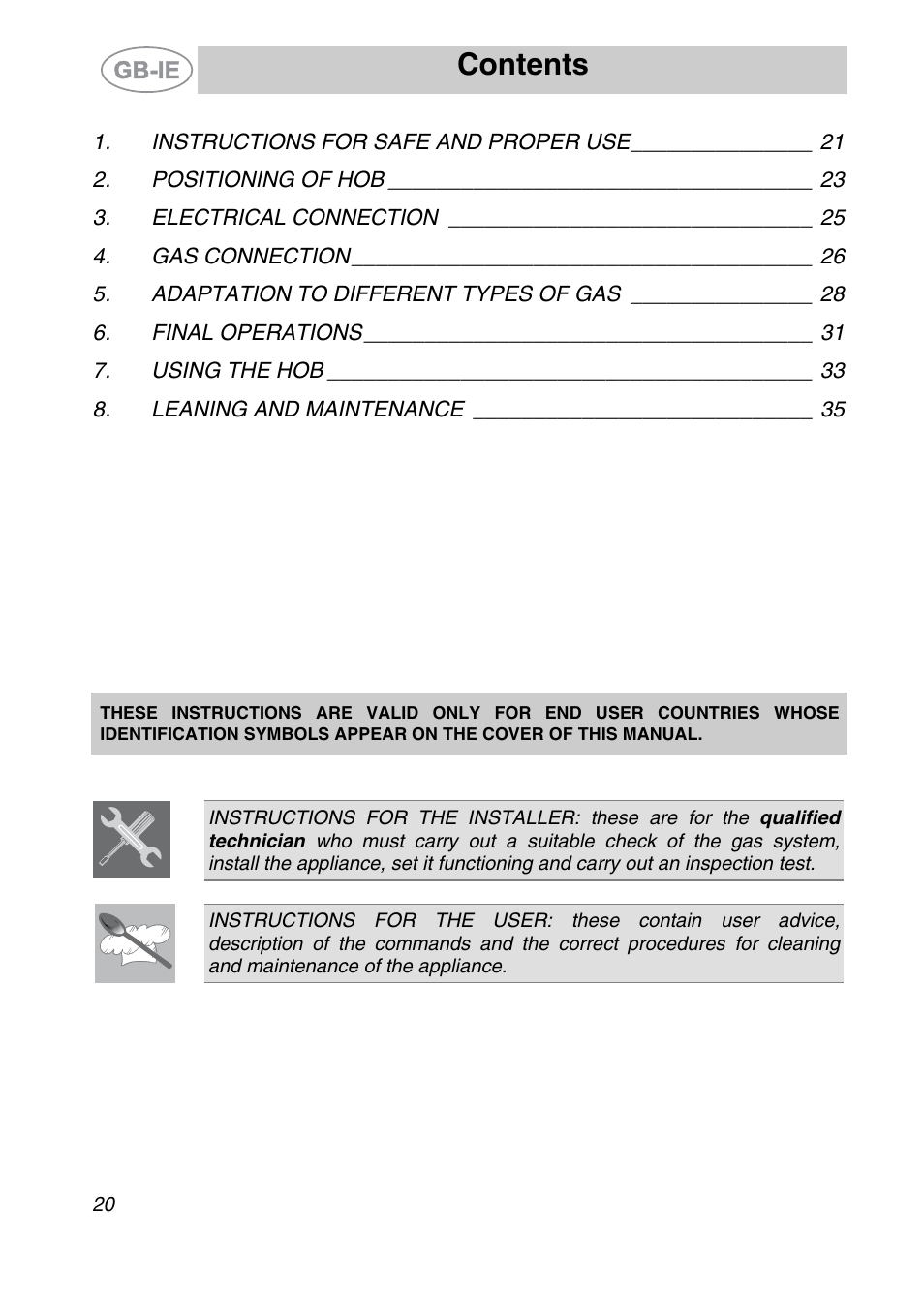 Smeg SE97CXG User Manual | 17 pages