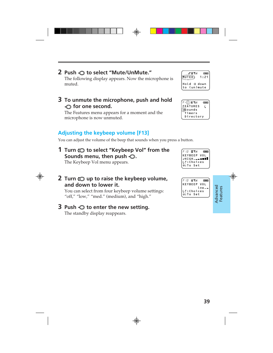 Sony CM-B1200 User Manual | Page 39 / 84