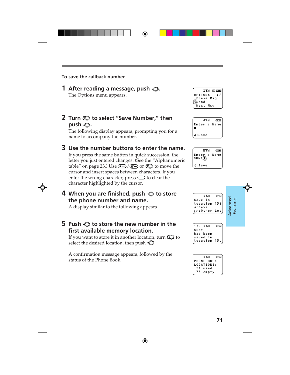 Sony CM-B1200 User Manual | Page 71 / 84