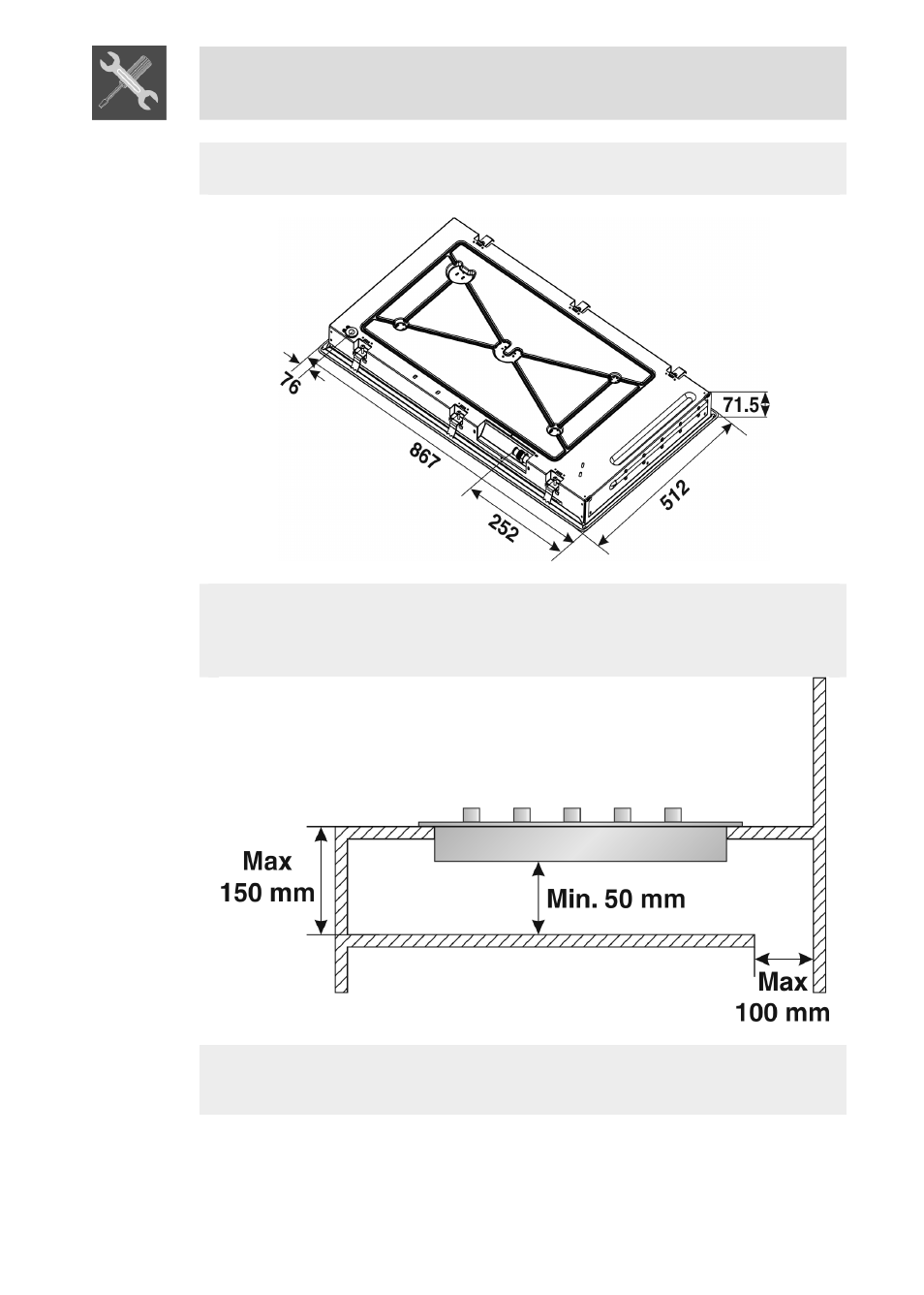 Instructions for the installer | Smeg PGFA95F-1 User Manual | Page 7 / 20