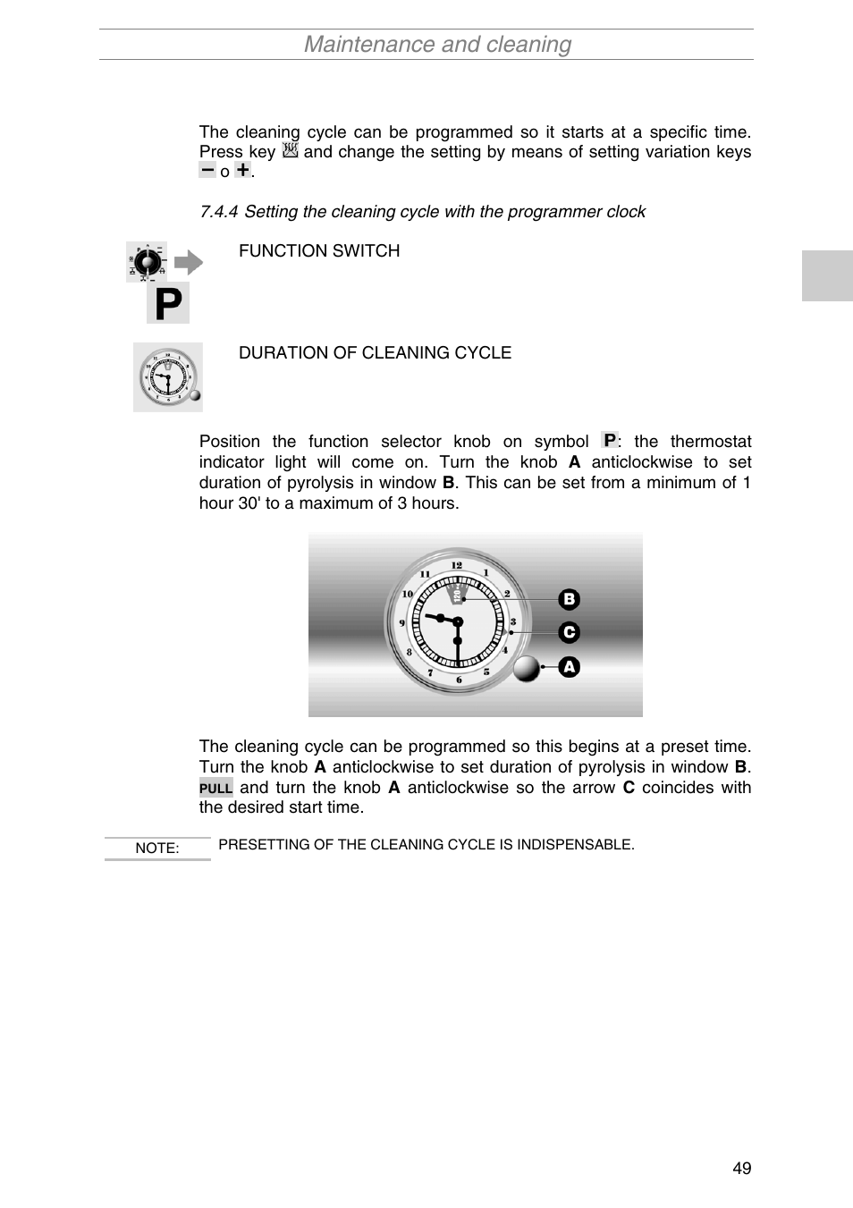 Maintenance and cleaning | Smeg PIRO10NE User Manual | Page 23 / 24