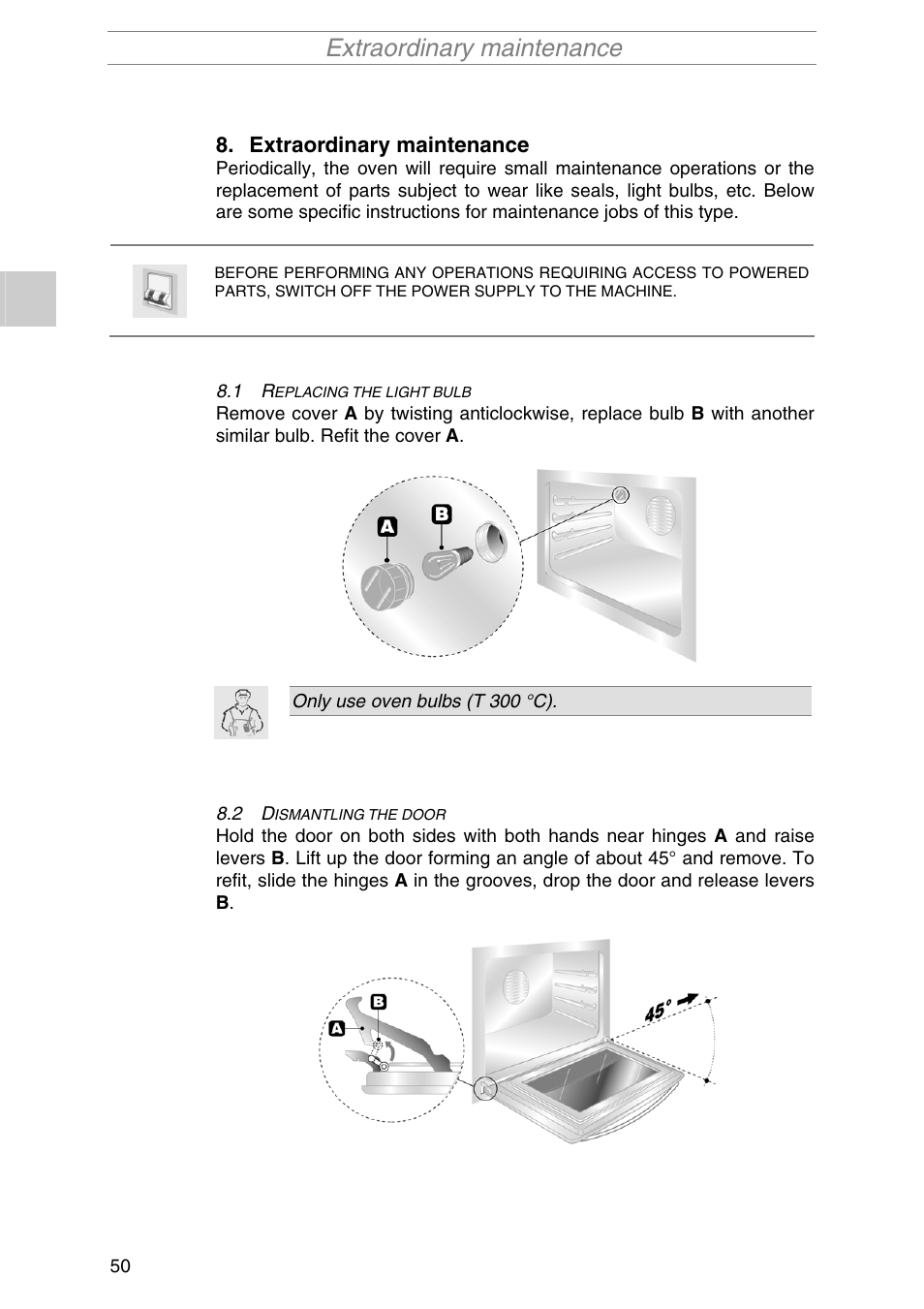 Extraordinary maintenance | Smeg PIRO10NE User Manual | Page 24 / 24