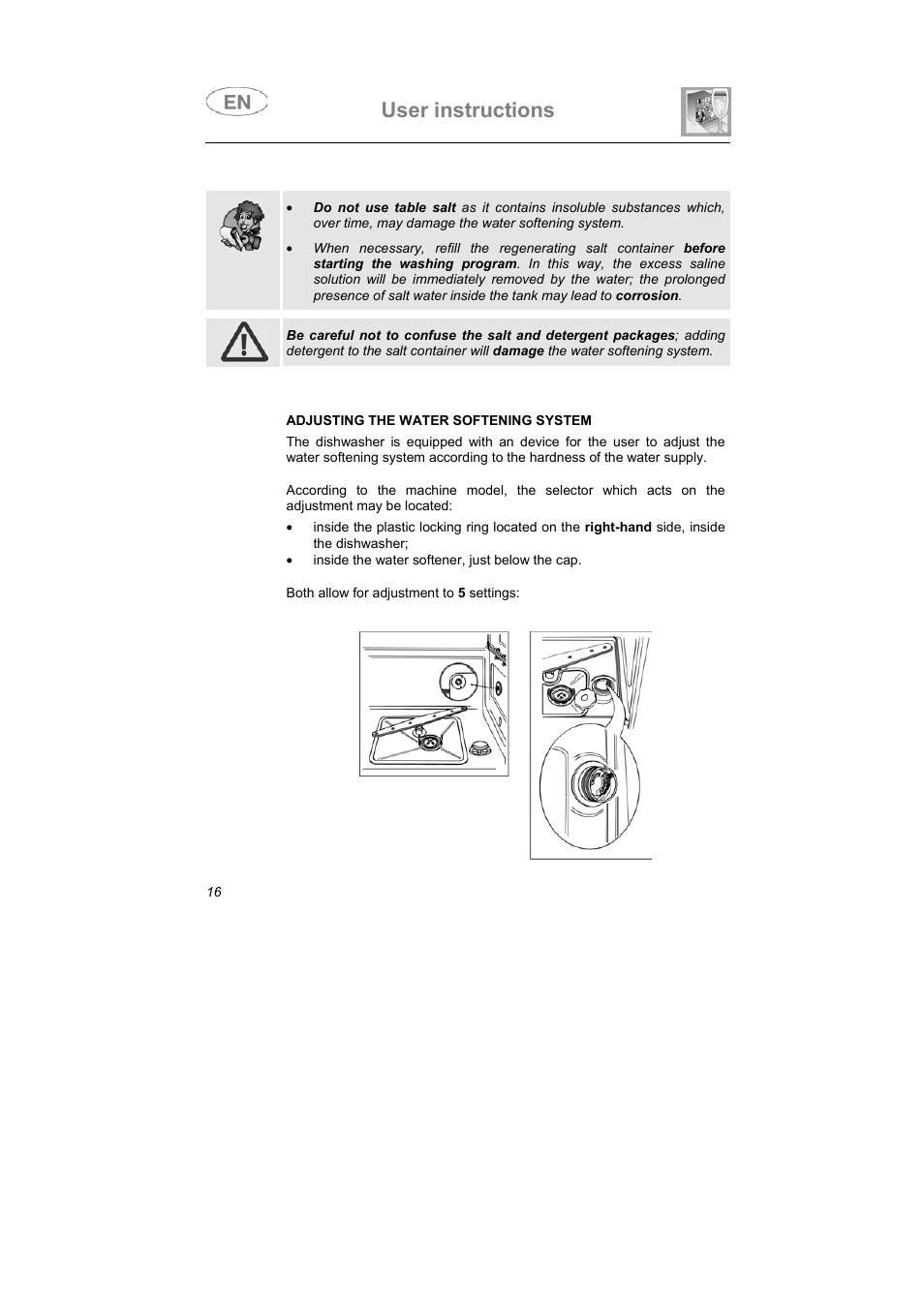 User instructions | Smeg PLTW640X User Manual | Page 15 / 31