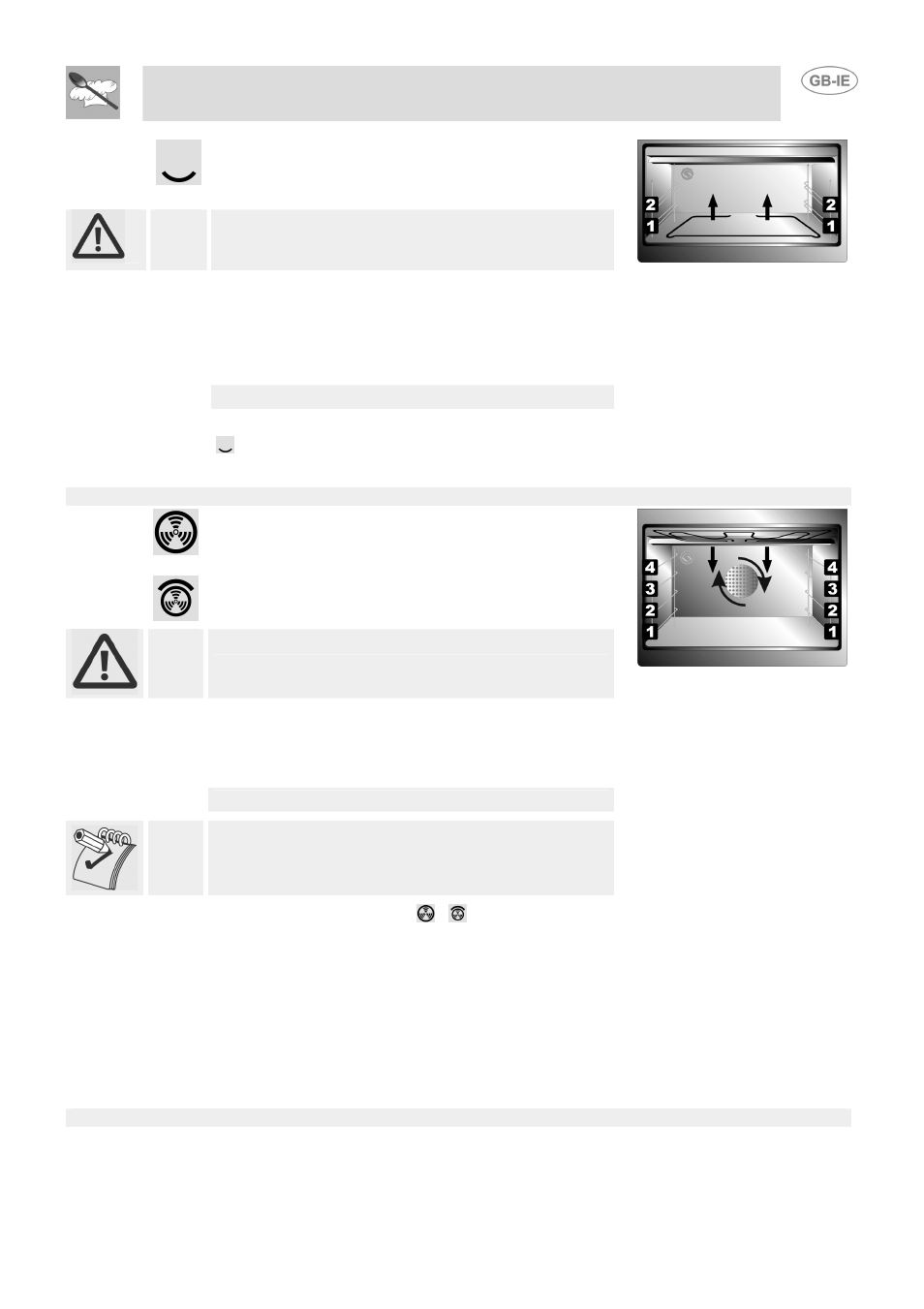 Instructions for the user | Smeg DUCO4SS User Manual | Page 15 / 25