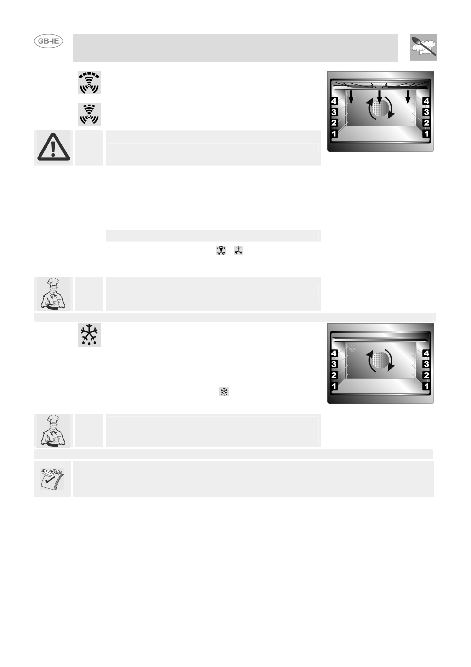 Instructions for the user | Smeg DUCO4SS User Manual | Page 16 / 25