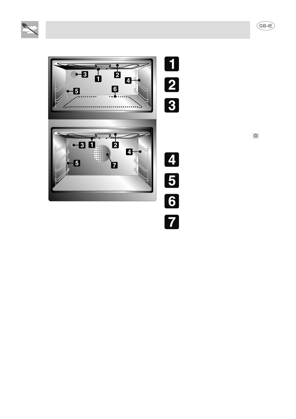 Oven cavity, Instructions for the user | Smeg DUCO4SS User Manual | Page 9 / 25