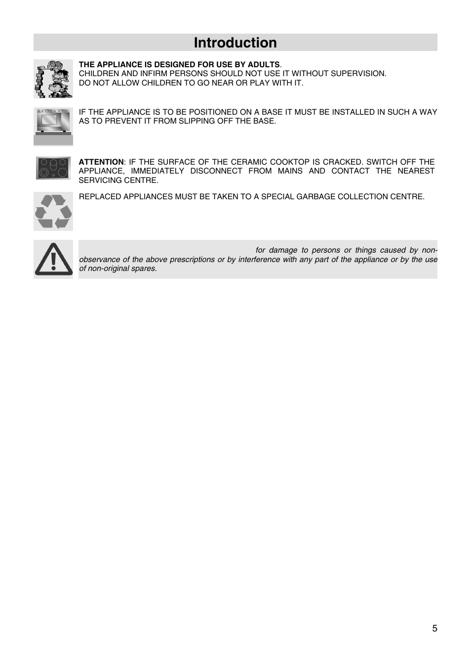 Introduction | Smeg FS66MFX User Manual | Page 3 / 16