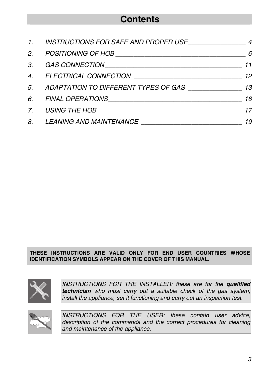 Smeg CIR597X5 User Manual | 20 pages