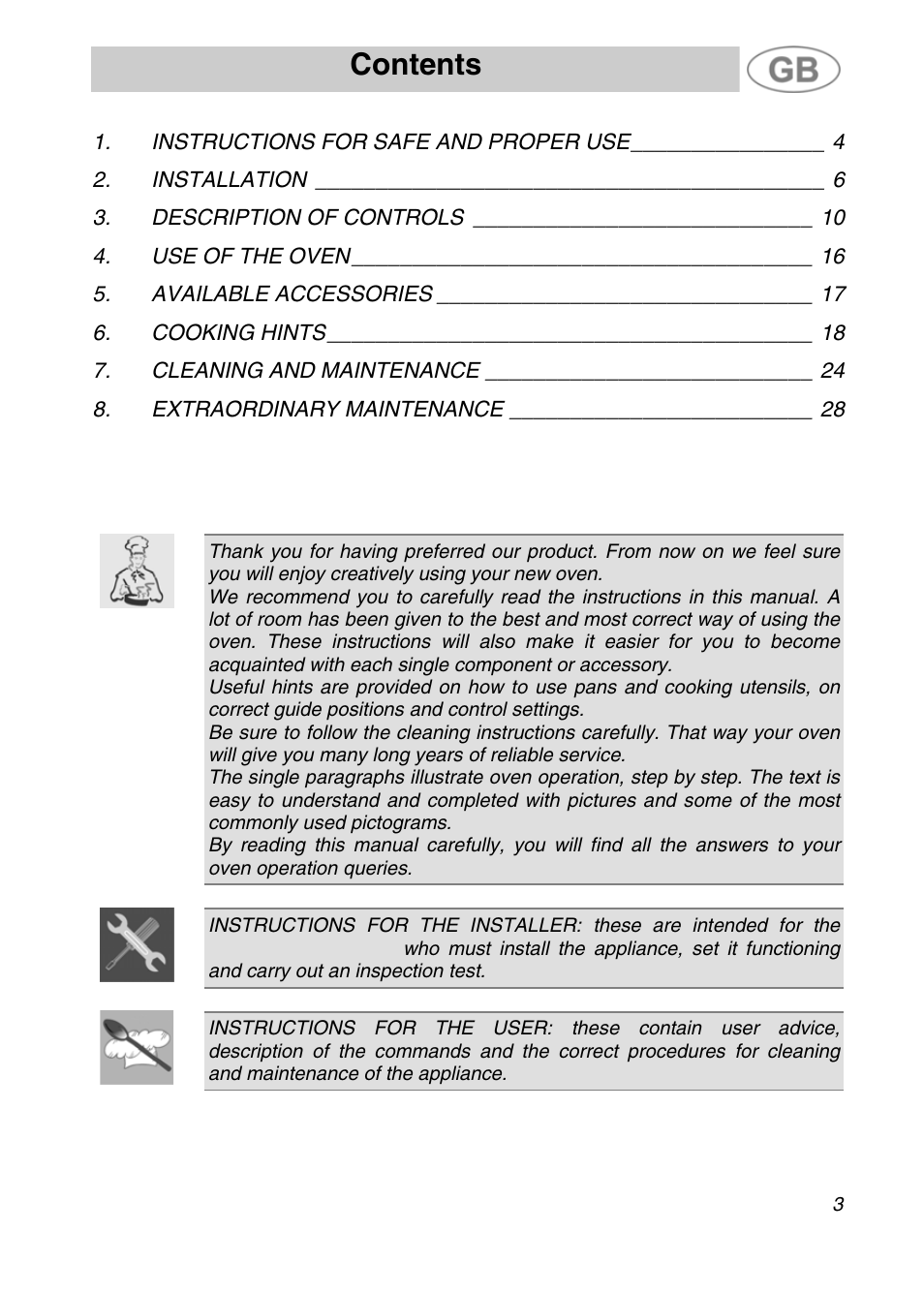 Smeg JRP30GIBB User Manual | 28 pages