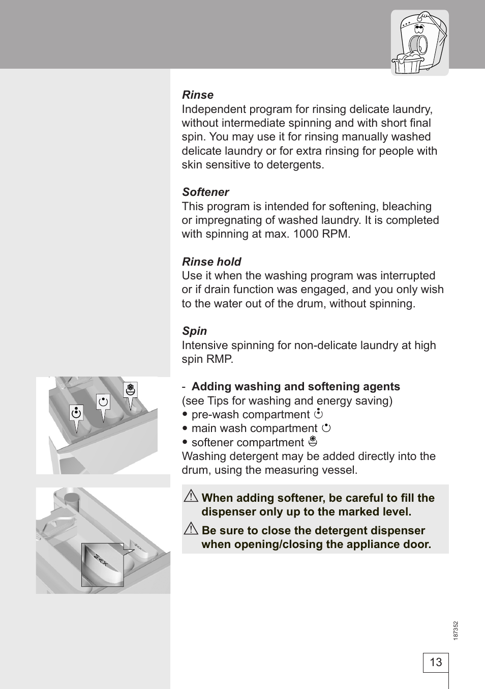 Smeg WM61121 User Manual | Page 13 / 26