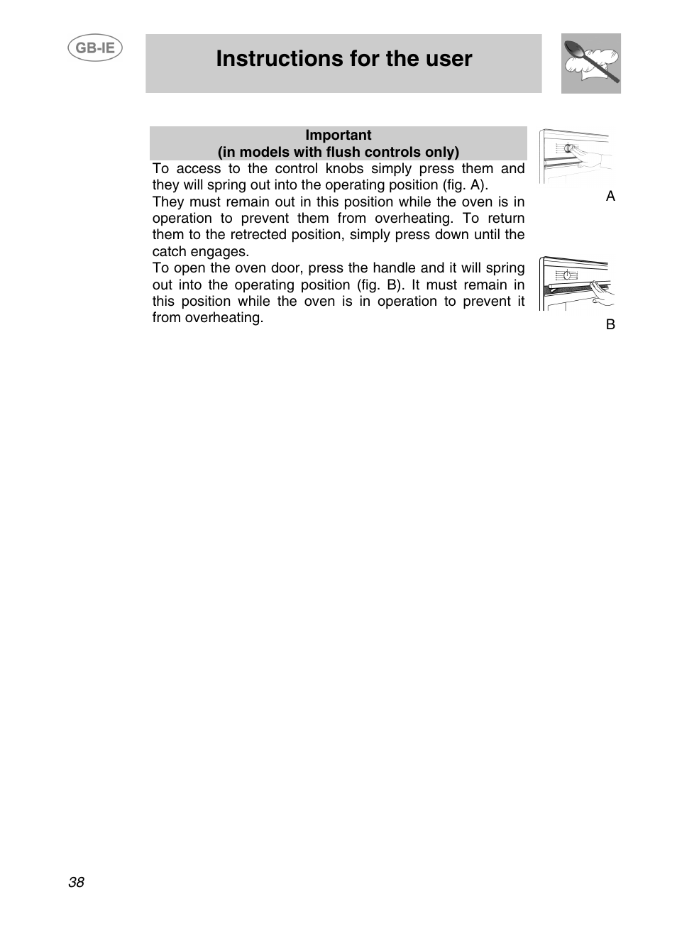 Instructions for the user | Smeg AP420X User Manual | Page 11 / 25