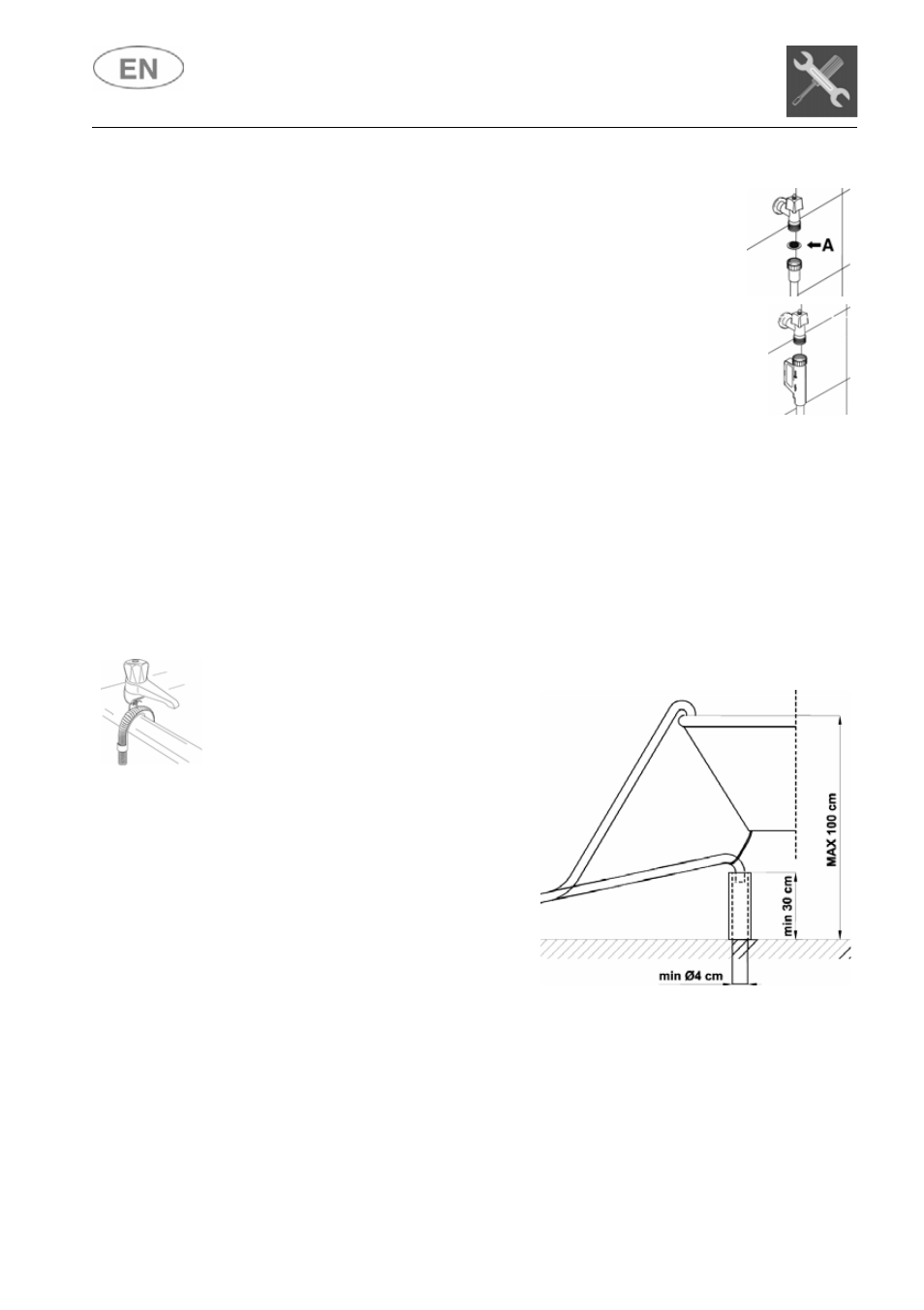 Installation instructions, Connecting to the water supply | Smeg ST115S User Manual | Page 7 / 36