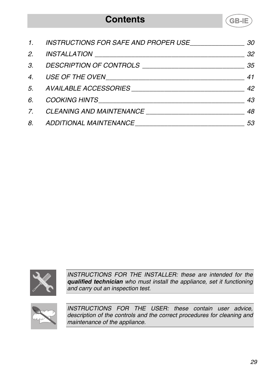 Smeg SC361X User Manual | 26 pages