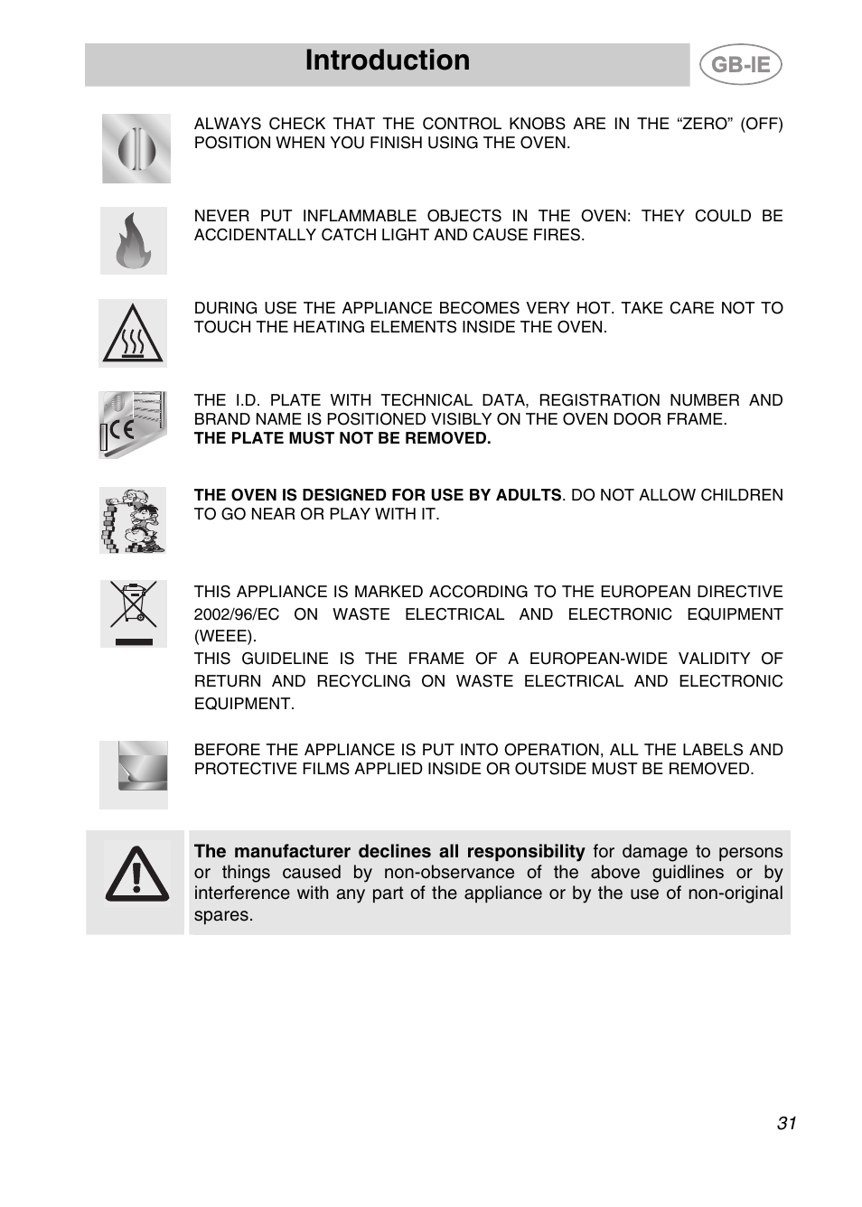 Introduction | Smeg SC361X User Manual | Page 3 / 26