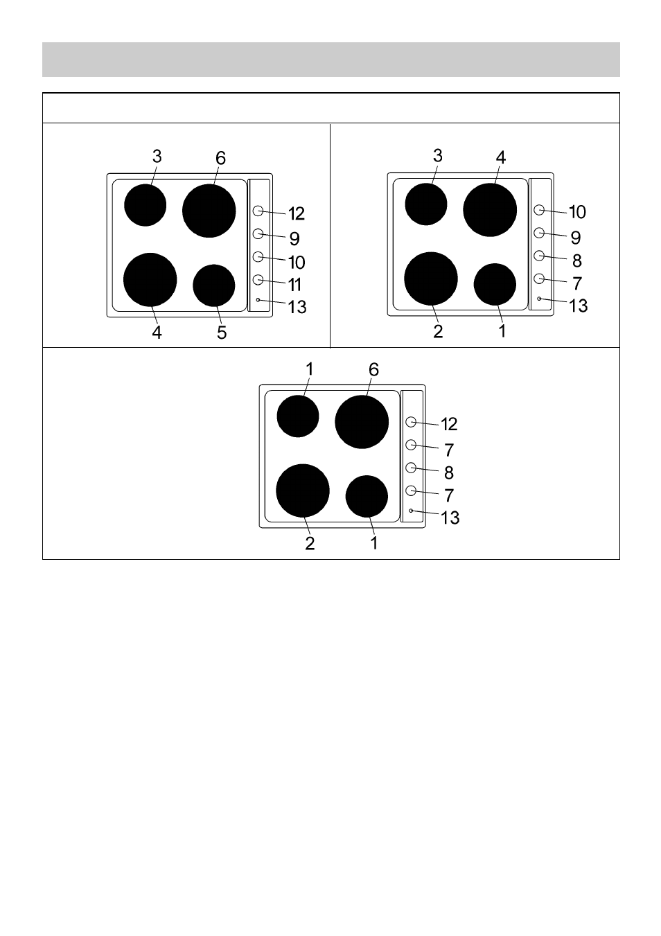 Description of the hot plates, Type: paz04 | Smeg Built-in Electric Hob SA435X-1 User Manual | Page 2 / 8