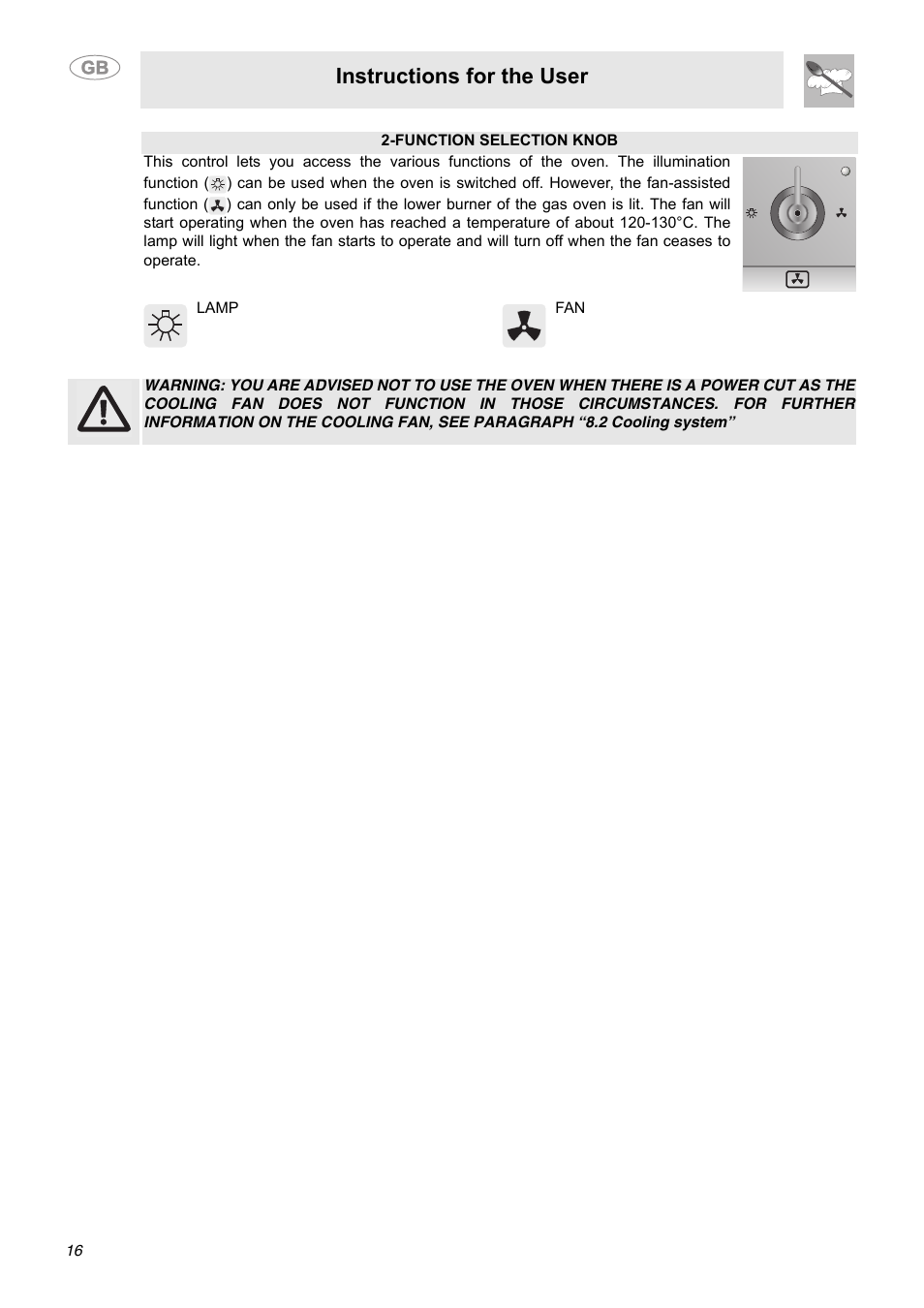 Instructions for the user | Smeg C9GGSSA User Manual | Page 14 / 24