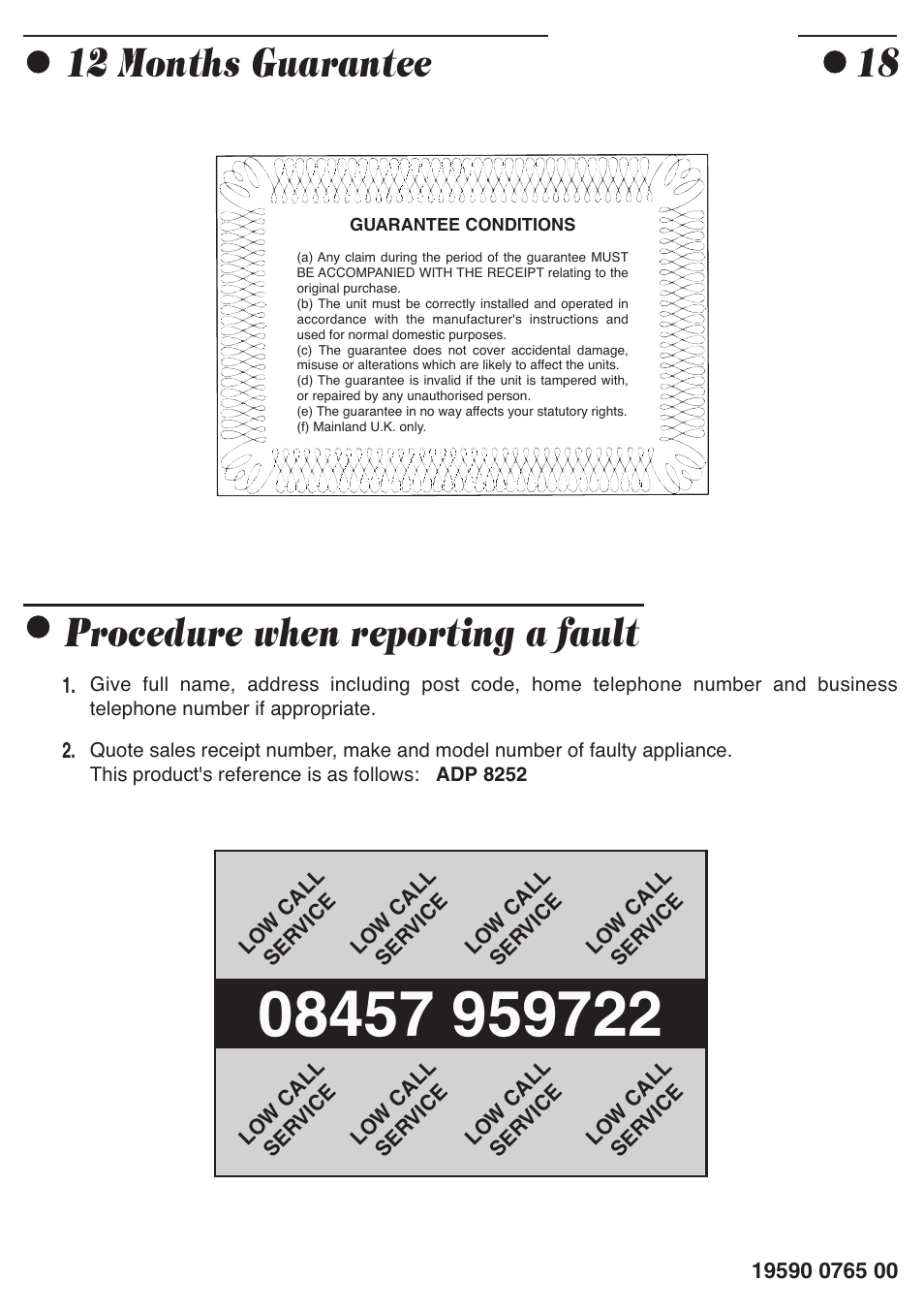 Smeg ADP8252 User Manual | Page 20 / 20