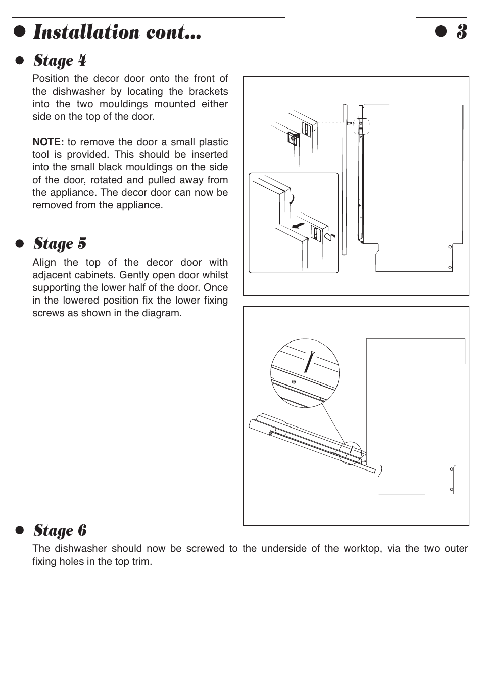 Installation cont | Smeg ADP8252 User Manual | Page 5 / 20