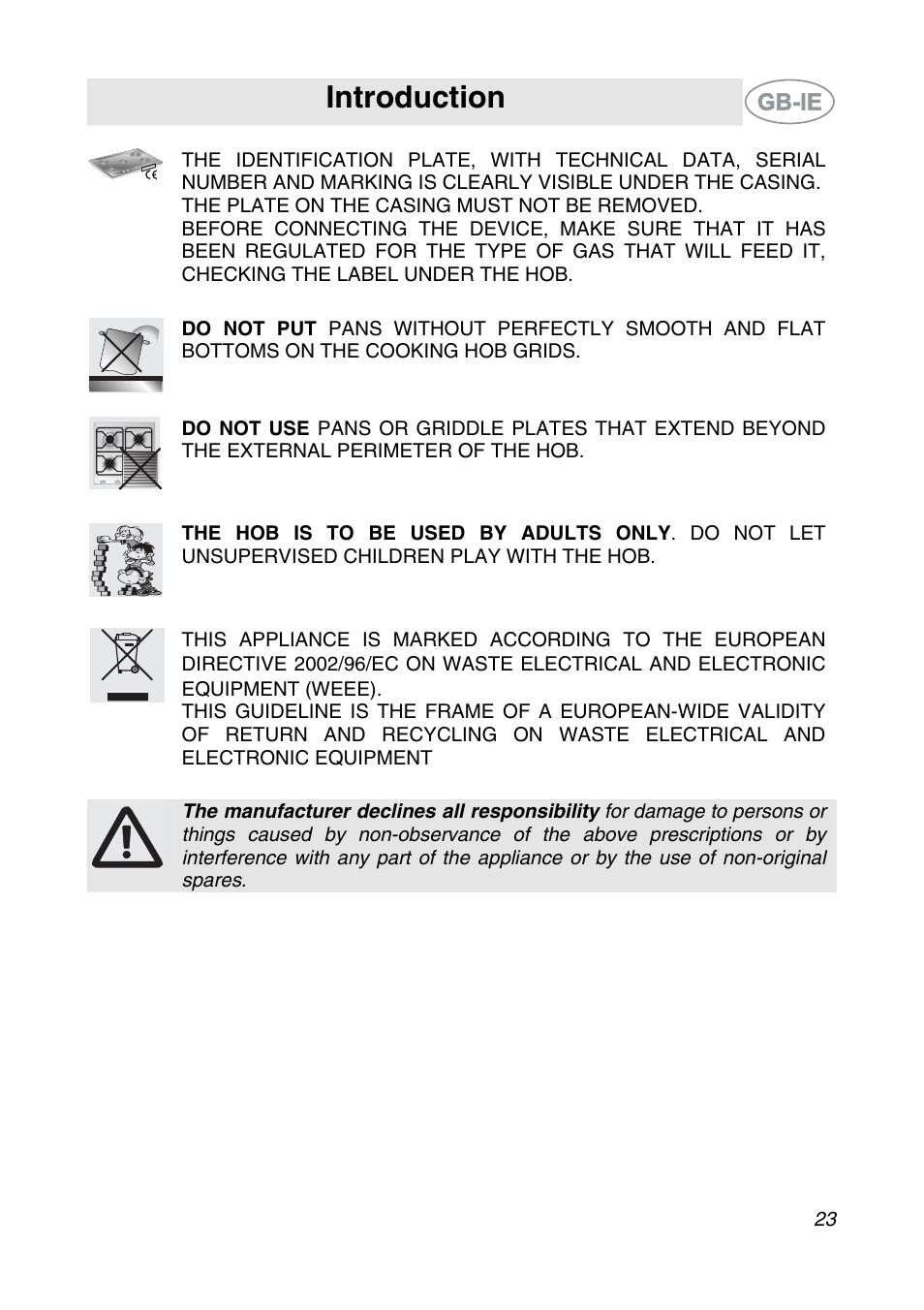 Introduction | Smeg SDR575XG5 User Manual | Page 3 / 18