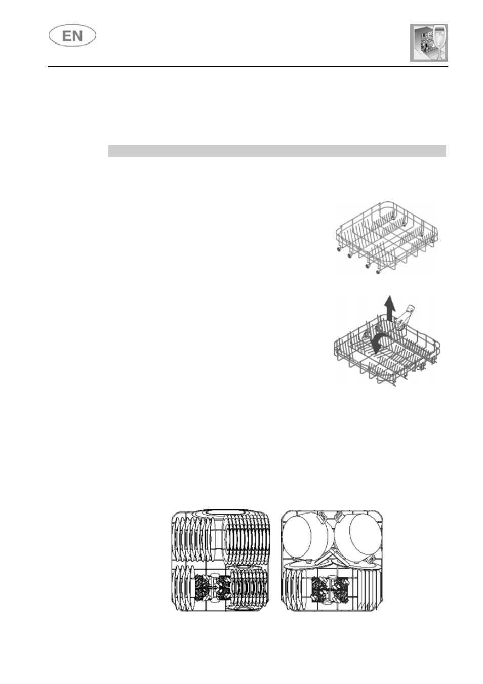4 using the baskets, User instructions, Lower basket | Loading the lower basket | Smeg LSA12XPQ User Manual | Page 25 / 37