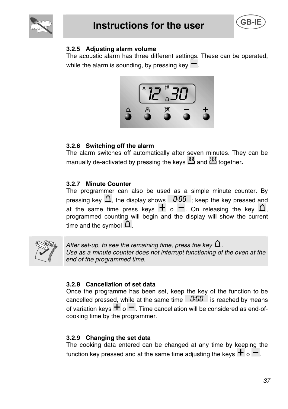 Instructions for the user | Smeg A1C User Manual | Page 10 / 25