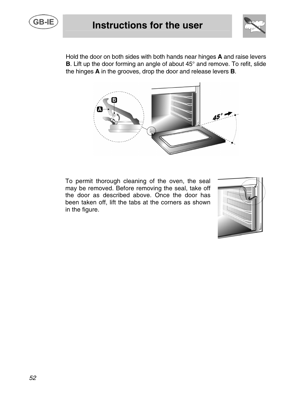 Instructions for the user | Smeg A1C User Manual | Page 25 / 25