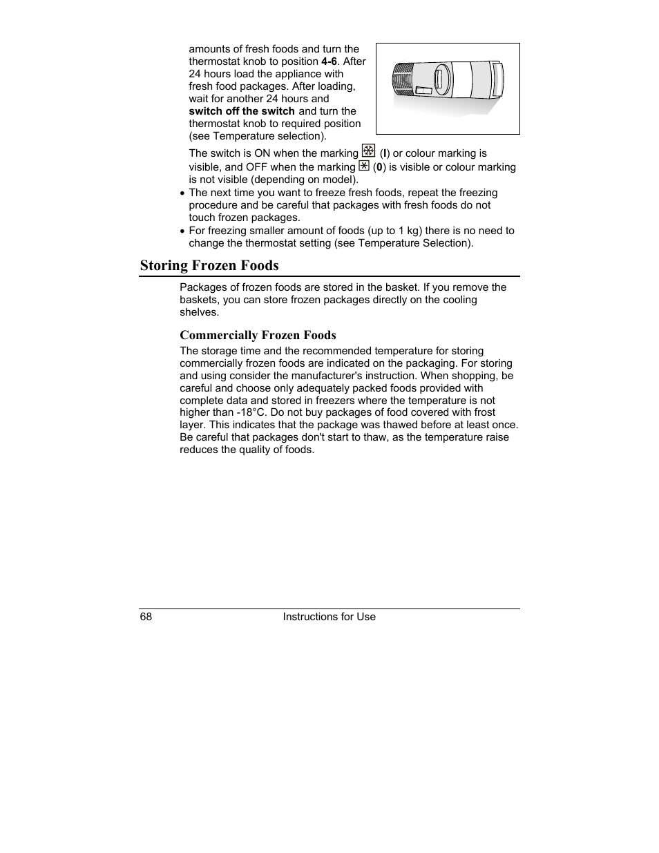 Storing frozen foods | Smeg CR321A User Manual | Page 12 / 24