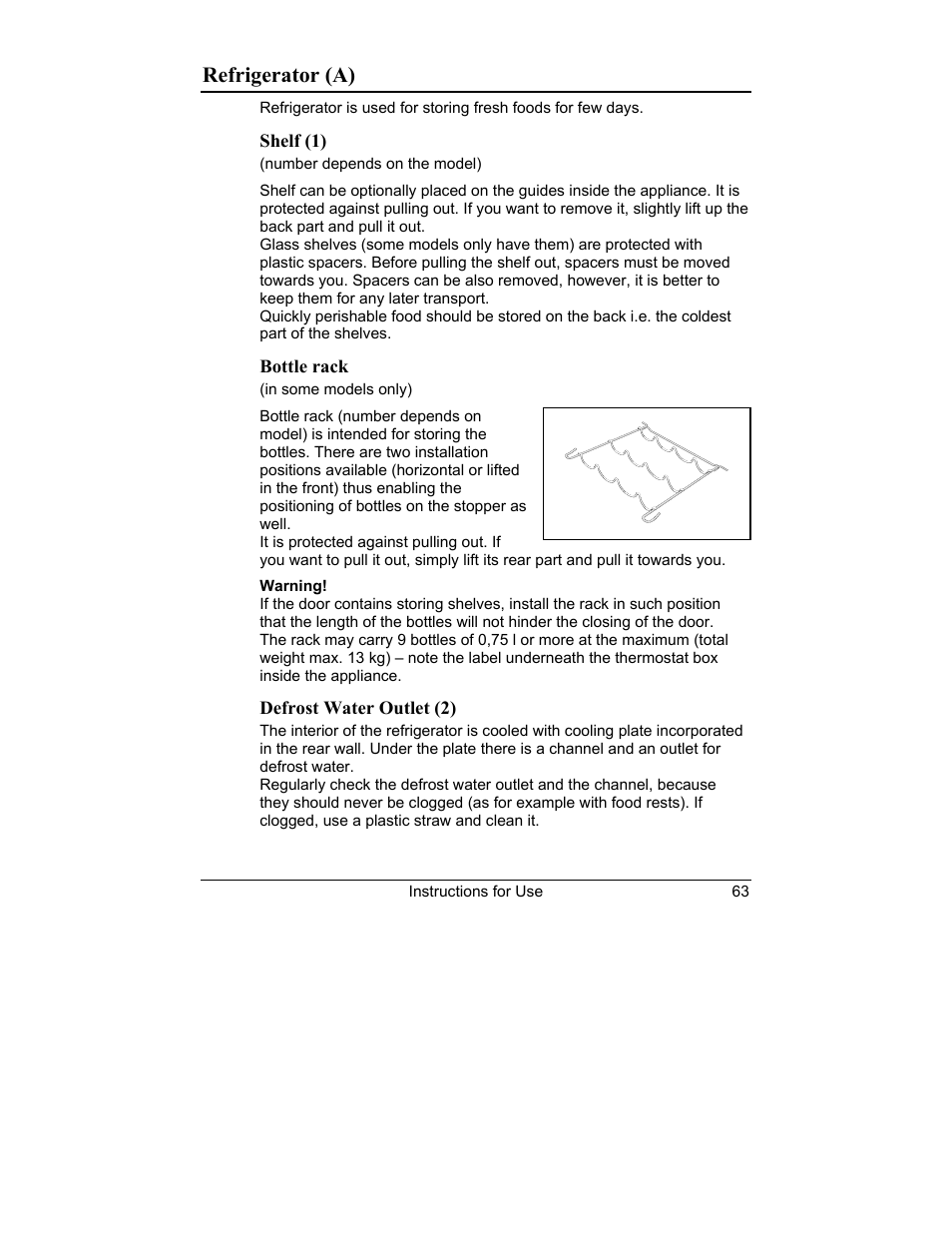Refrigerator (a) | Smeg CR321A User Manual | Page 7 / 24