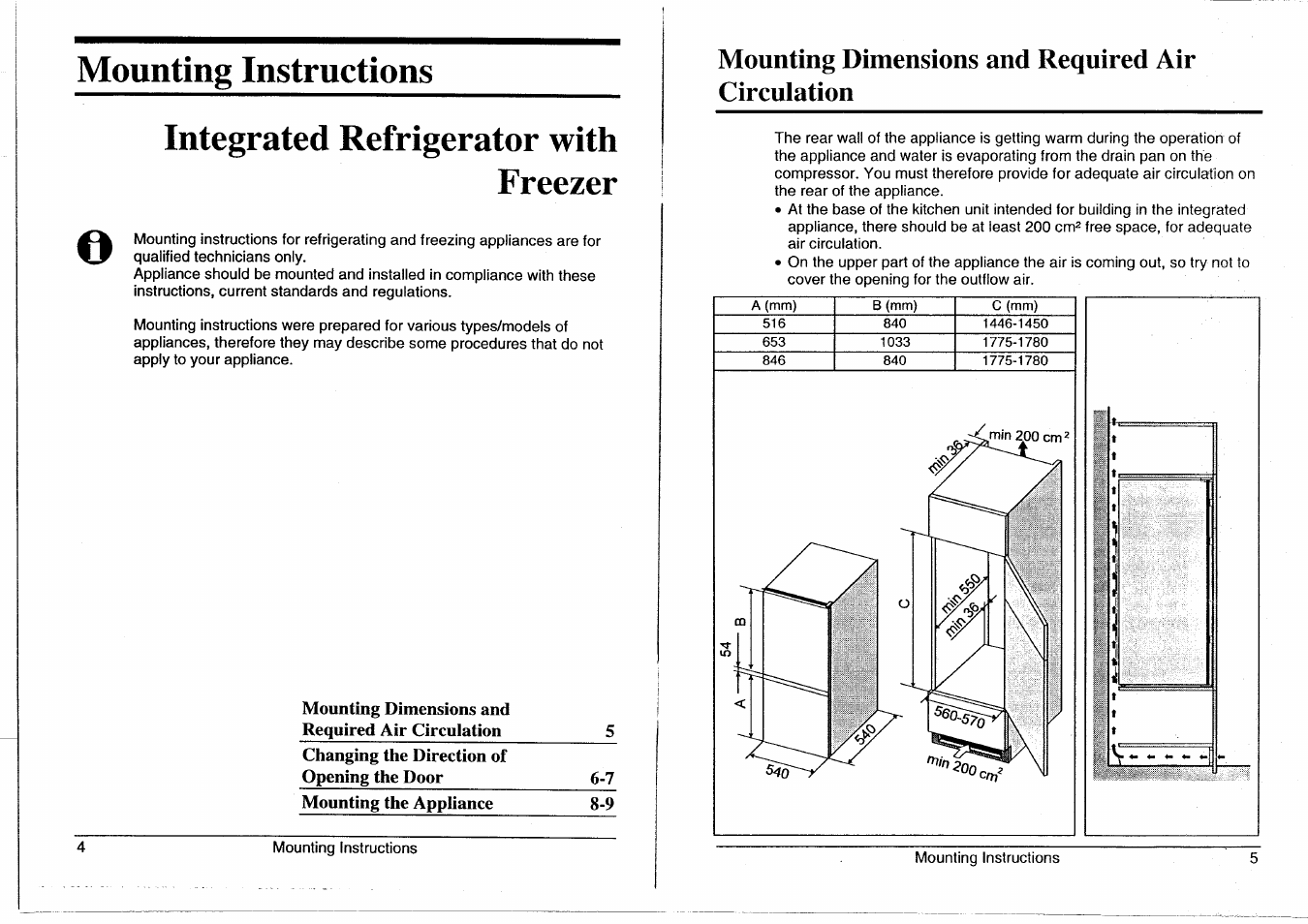 Smeg Integrated with Freezer CR320ASX User Manual | Page 20 / 22