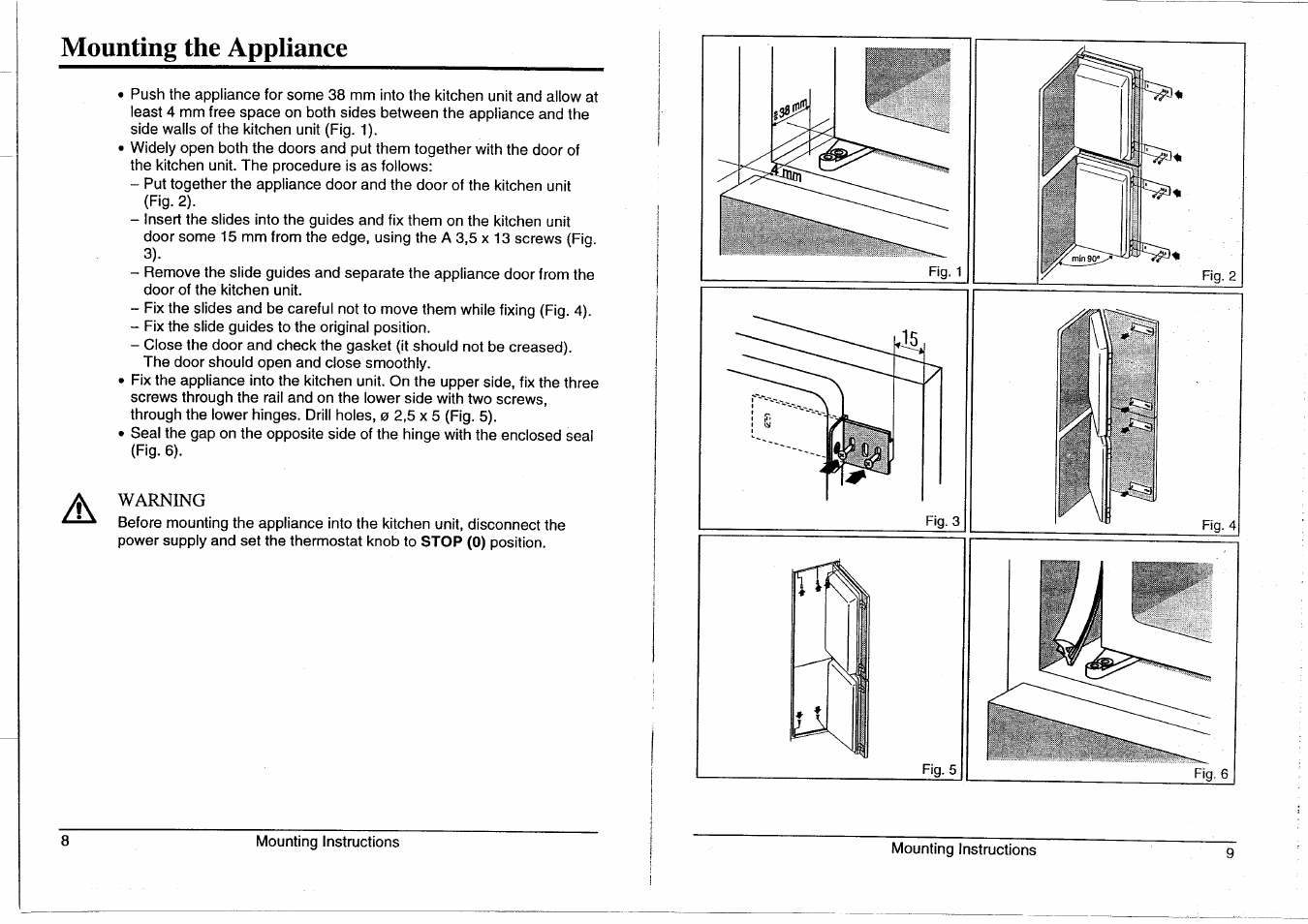 Smeg Integrated with Freezer CR320ASX User Manual | Page 22 / 22