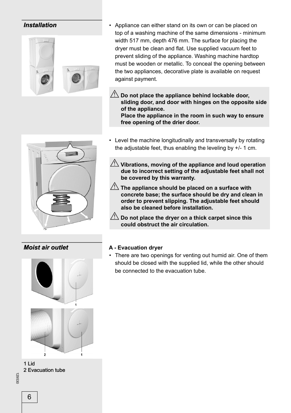 Smeg 129530 User Manual | Page 6 / 24