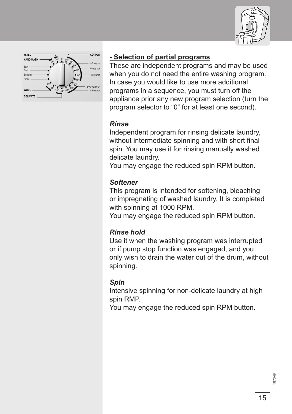 Smeg WM62141 User Manual | Page 15 / 29